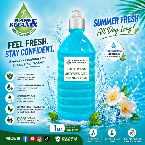 Body Wash Shower Gel Summer Fresh 1Liter