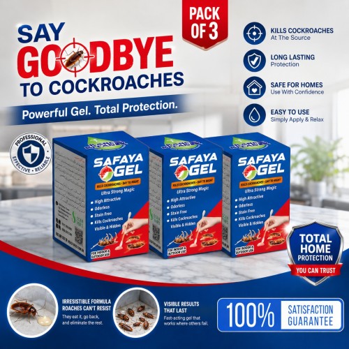 Pack Of 3 Safaya Gel 30gm Cockroach Killer Gel